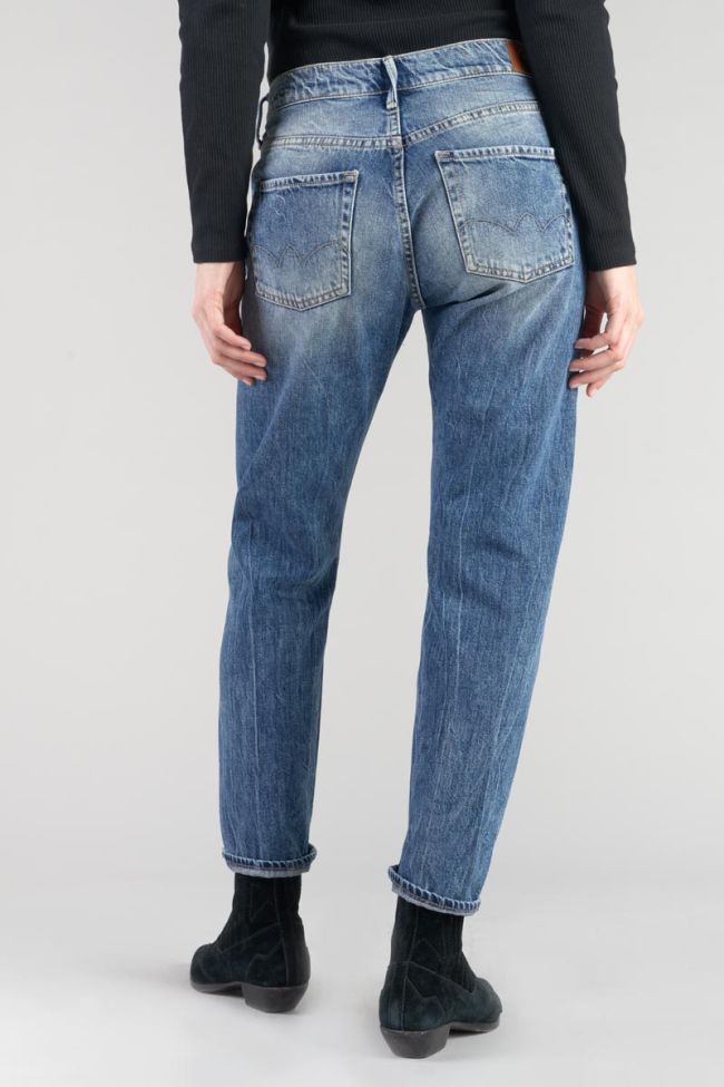 Jeans 400/20 mom Basic taille haute 7/8ème bleu N°4