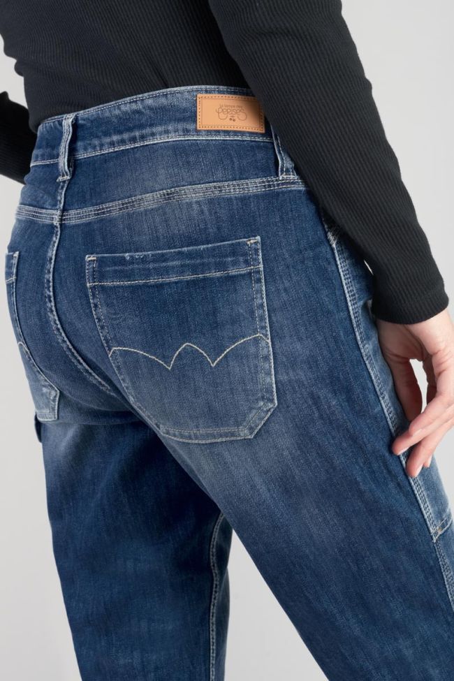 Jeans 400/60 girlfriend Union taille haute 7/8ème destroy bleu N°3