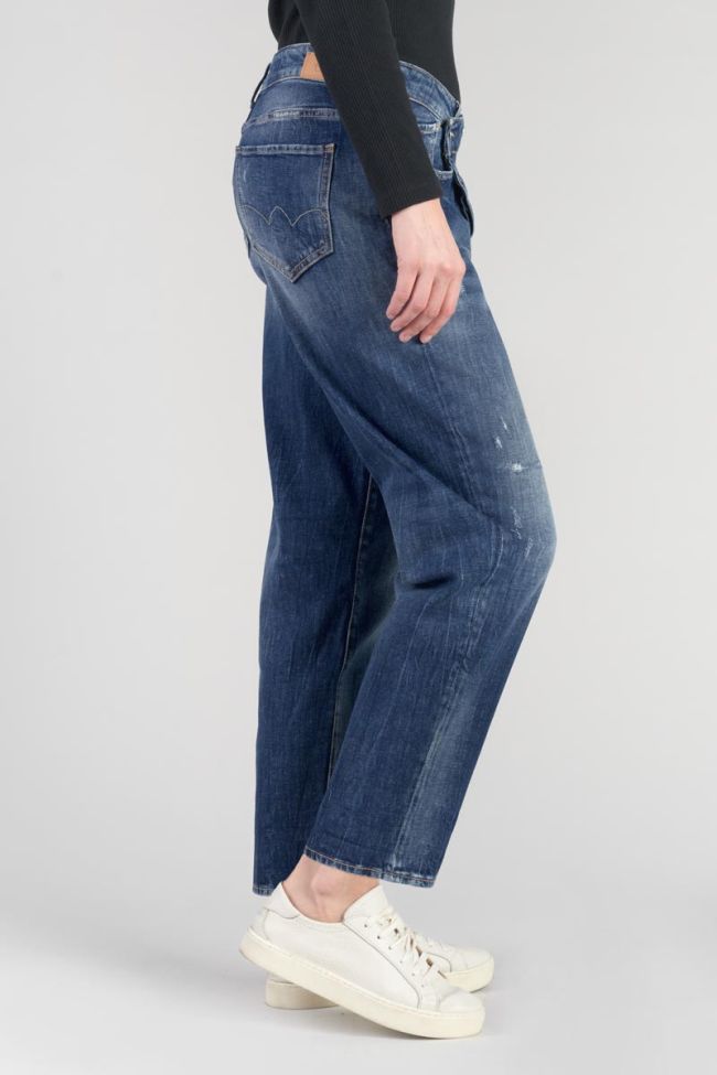 Jeans boyfit Cosy 7/8ème destroy bleu N°2