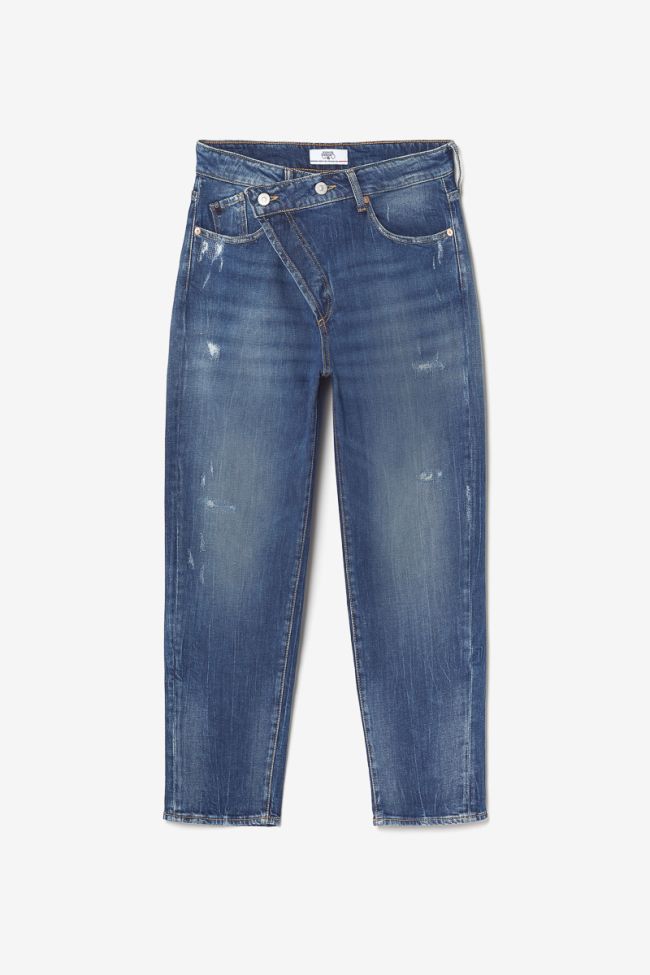 Jeans boyfit Cosy 7/8ème destroy bleu N°2