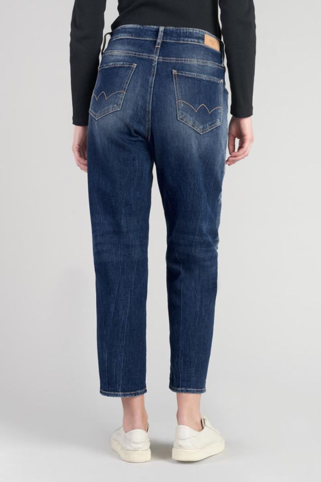 Jeans boyfit Cosy Pocket 7/8ème destroy bleu N°2