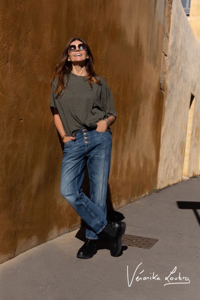 James 400/60 girlfriend by Véronika Loubry jeans taille haute bleu N°3