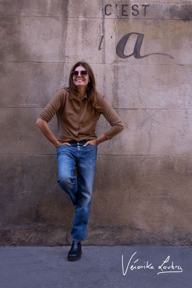 James 400/60 girlfriend by Véronika Loubry jeans taille haute bleu N°3