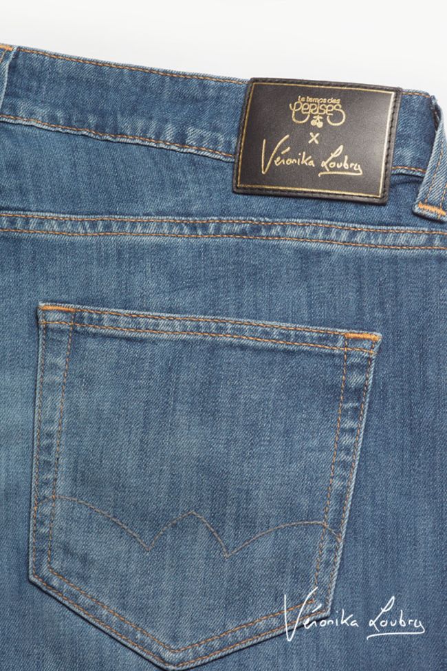 James 400/60 girlfriend by Véronika Loubry jeans taille haute bleu N°3