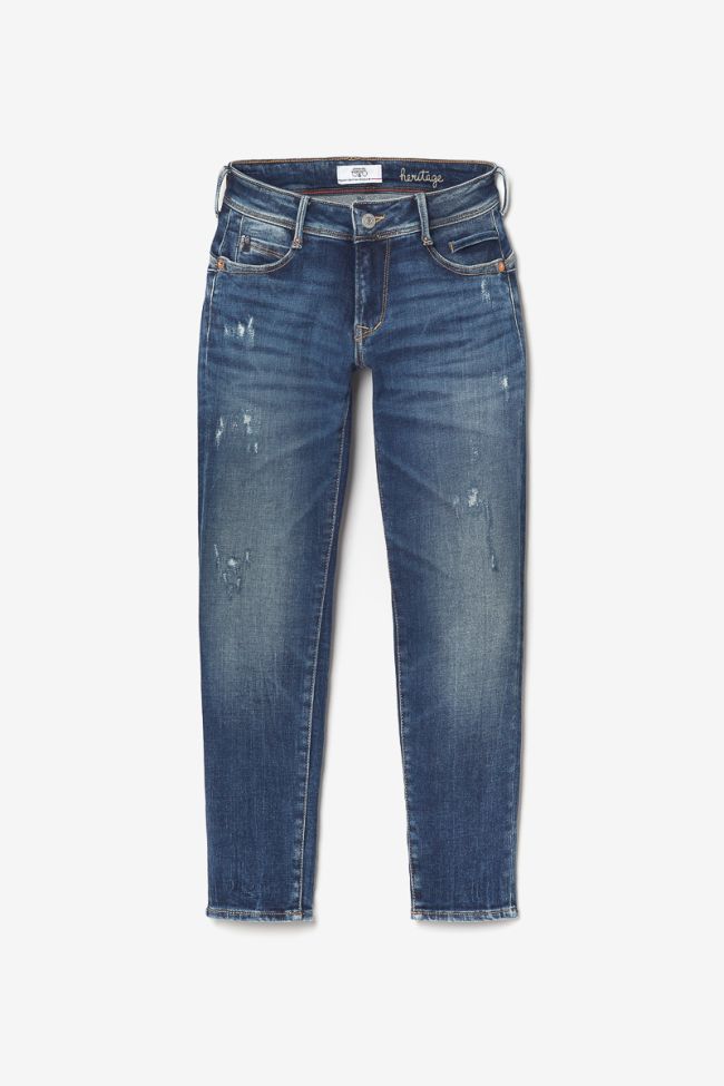 Jeans pulp slim Lilas 7/8ème destroy bleu N°2