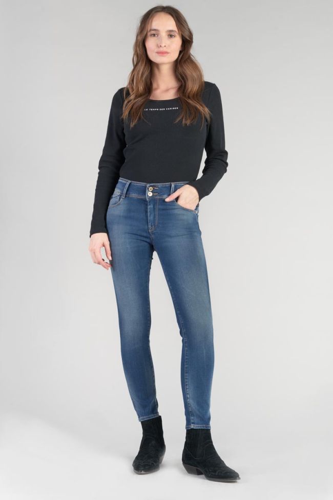 Jeans ultra pulp slim Mood taille haute 7/8ème bleu N°3