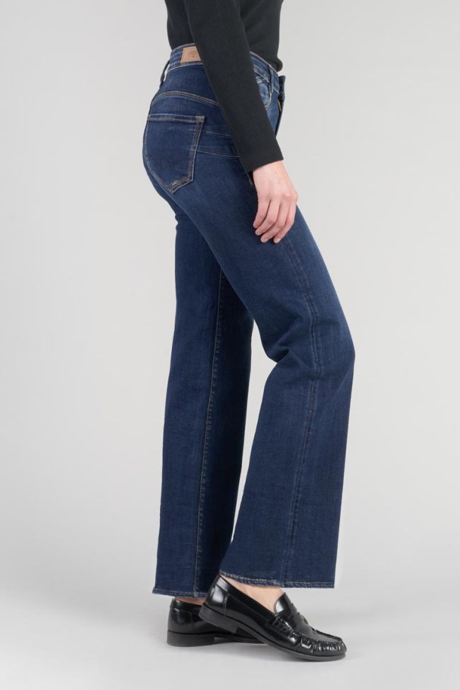 Jeans pulp wide leg Basic taille haute 7/8ème bleu N°1