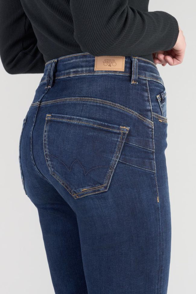 Jeans pulp wide leg Basic taille haute 7/8ème bleu N°1