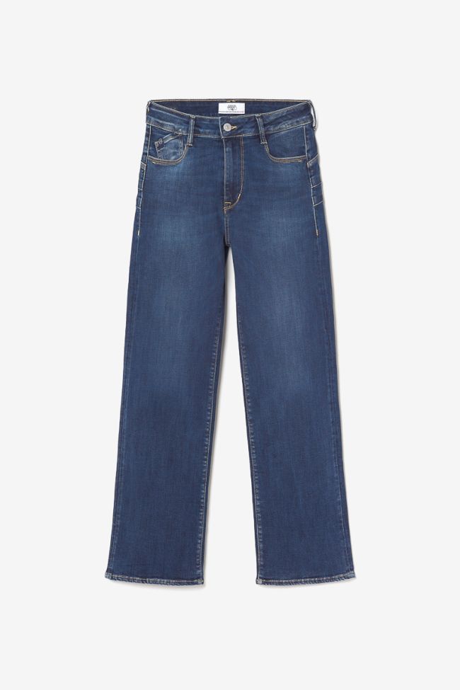 Jeans pulp wide leg Basic taille haute 7/8ème bleu N°1