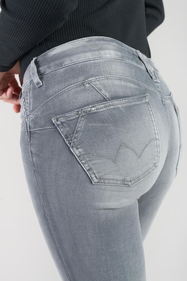 Jeans pulp slim Roche taille haute 7/8ème gris N°2