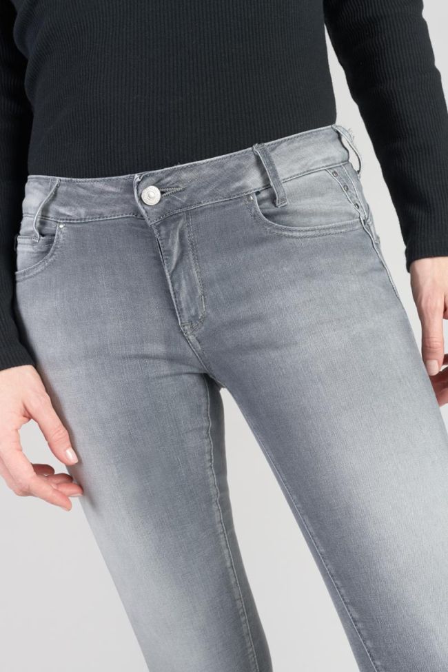 Jeans pulp slim Roche taille haute 7/8ème gris N°2
