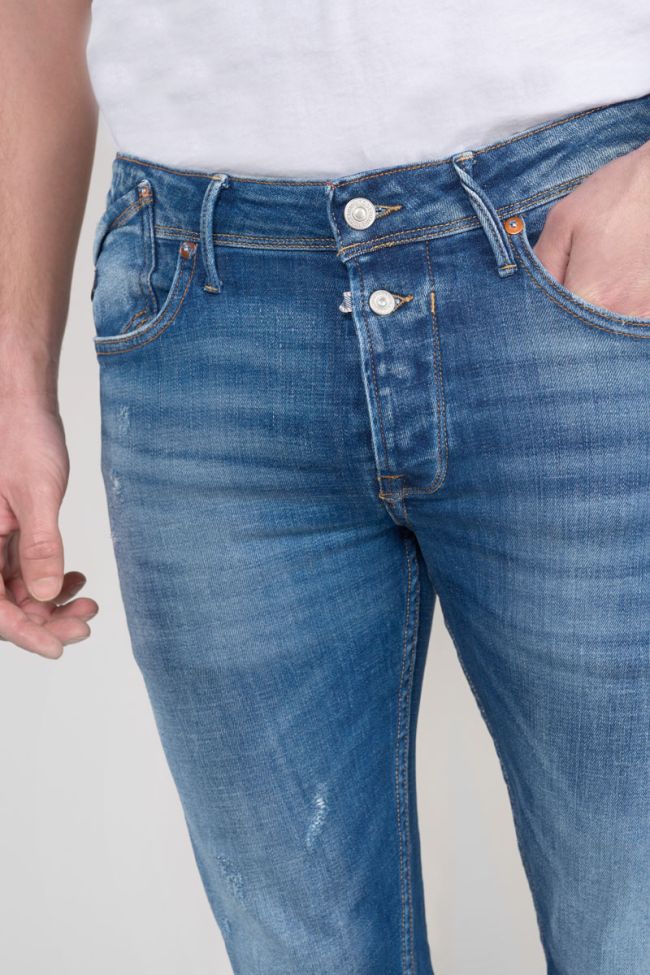 Jeans 600/17 adjusted Basic destroy bleu N°3