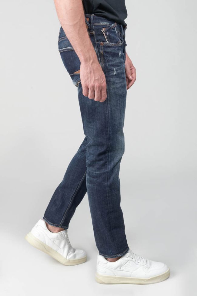 Jeans 600/17 adjusted Basic destroy bleu N°1