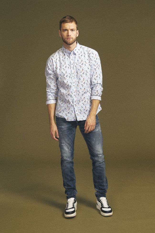 Jeans 700/11 adjusted Oberkampf destroy bleu N°3