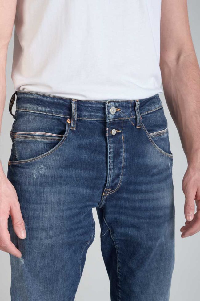 Jeans 900/03 tapered arqué Auteuil destroy bleu N°3
