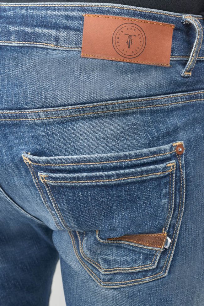 Jeans power skinny Picpus 7/8ème destroy bleu N°2