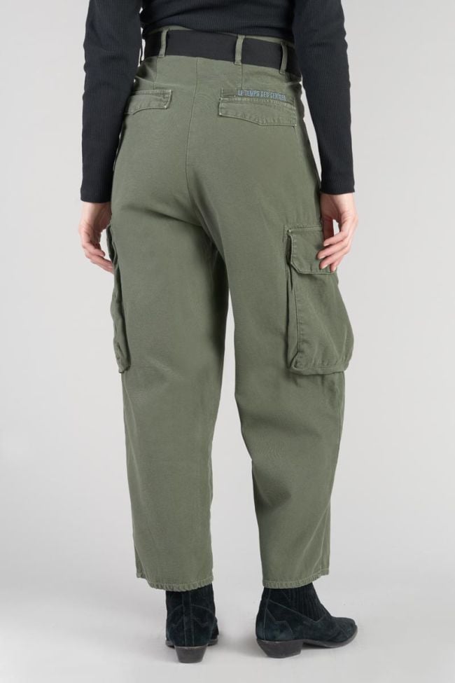 Pantalon baggy Ambroise kaki vert