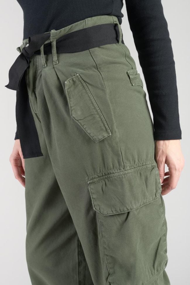 Pantalon baggy Ambroise kaki vert