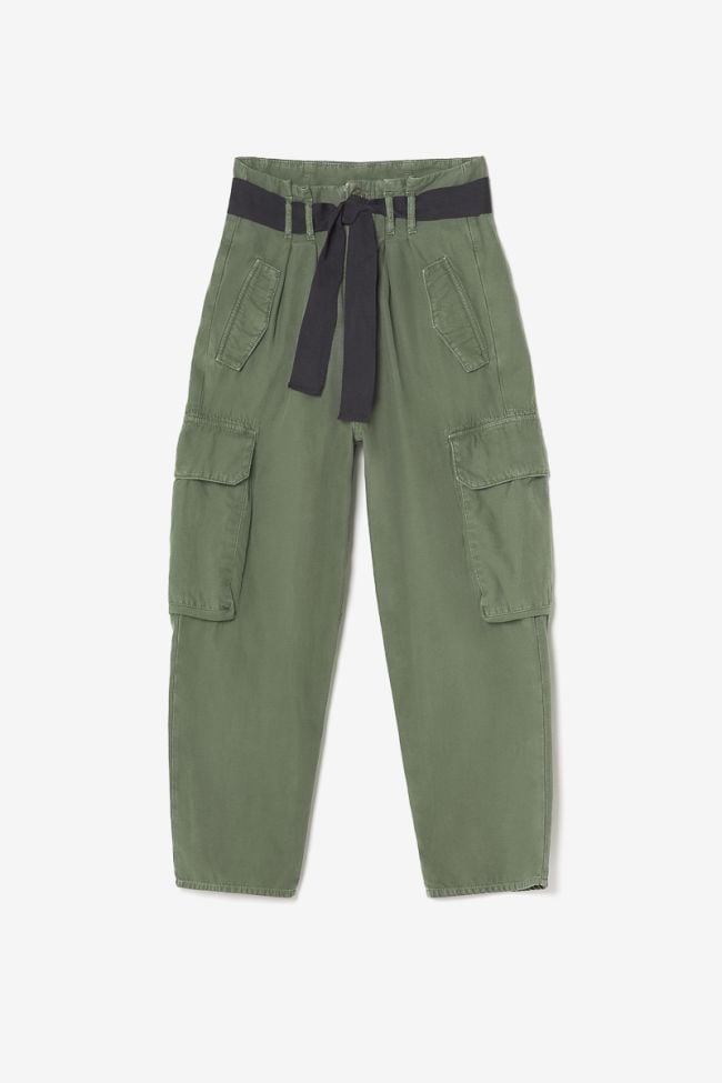 Pantalon baggy Ambroise kaki vert
