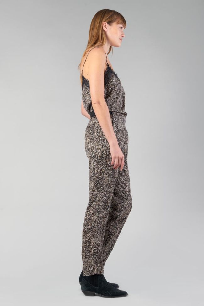 Pantalon Tage noir à motif