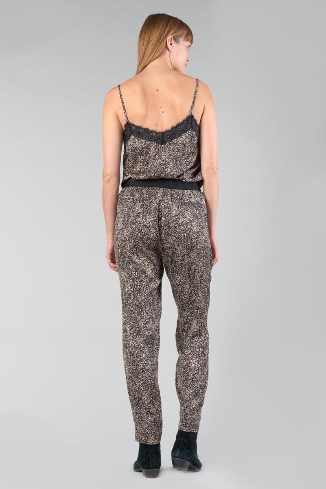 Pantalon Tage noir à motif