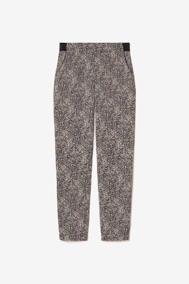 Pantalon Tage noir à motif