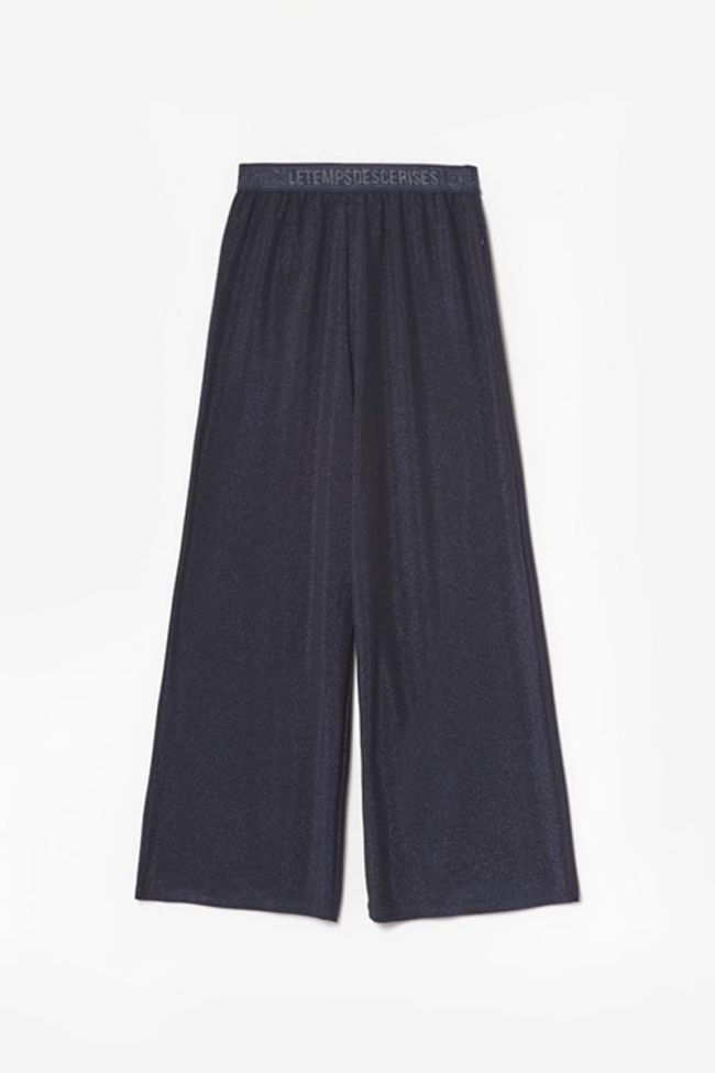 Pantalon large Beagi bleu irisé
