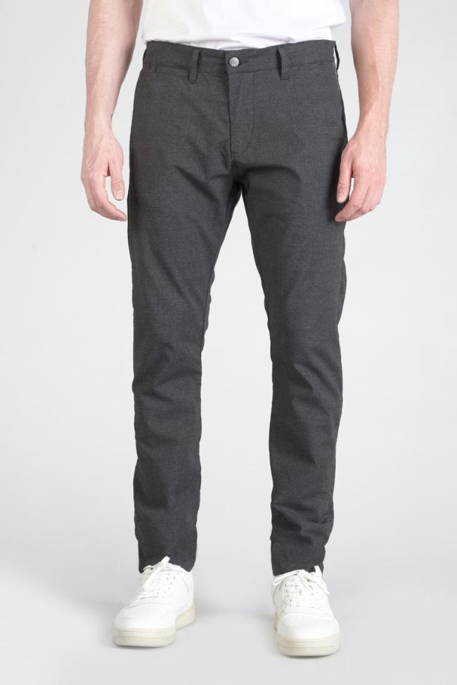 Pantalon Somma à carreaux anthracite