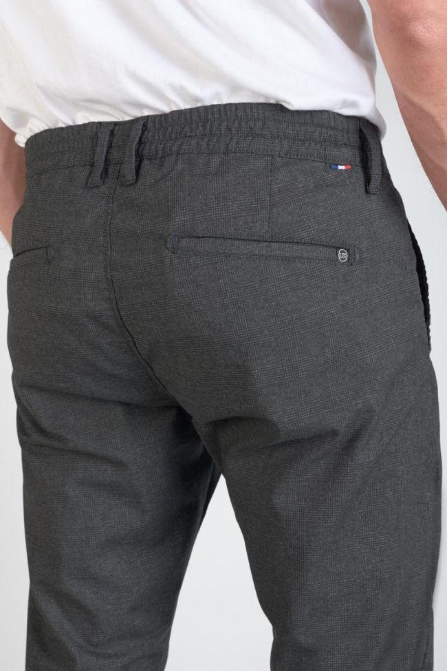 Pantalon Somma à carreaux anthracite