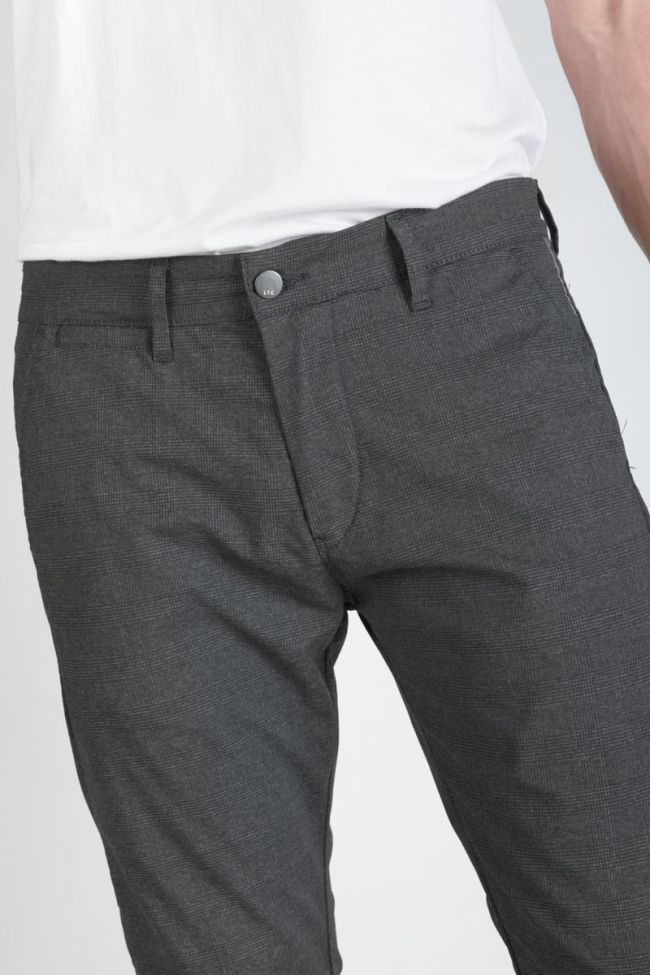 Pantalon Somma à carreaux anthracite