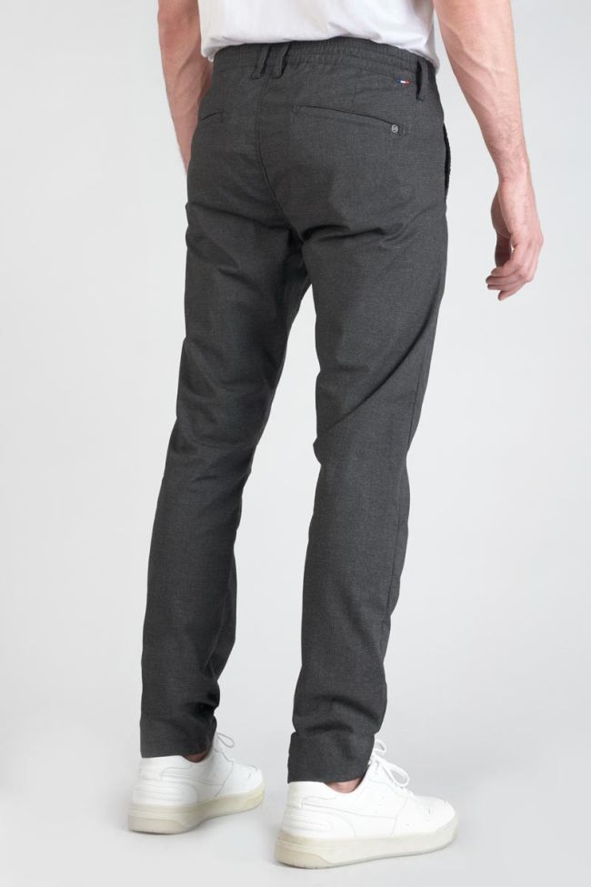 Pantalon Somma à carreaux anthracite