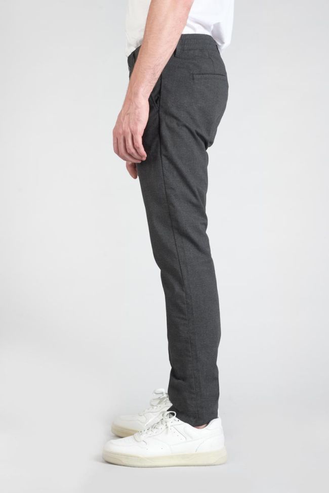 Pantalon Somma à carreaux anthracite