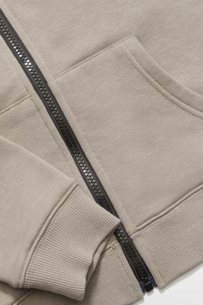 Veste zippée Hodybo gris beige