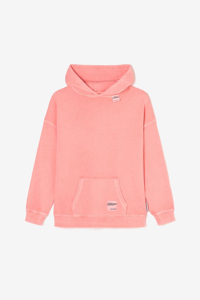 Sweat à capuche Anibo rose saumon
