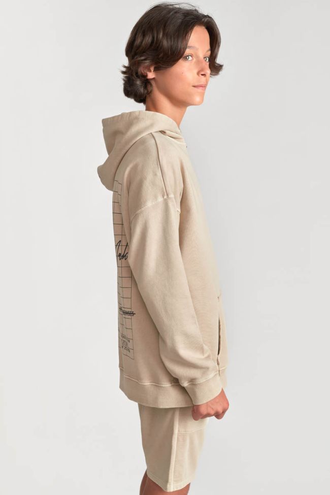 Sweat à capuche Anibo beige