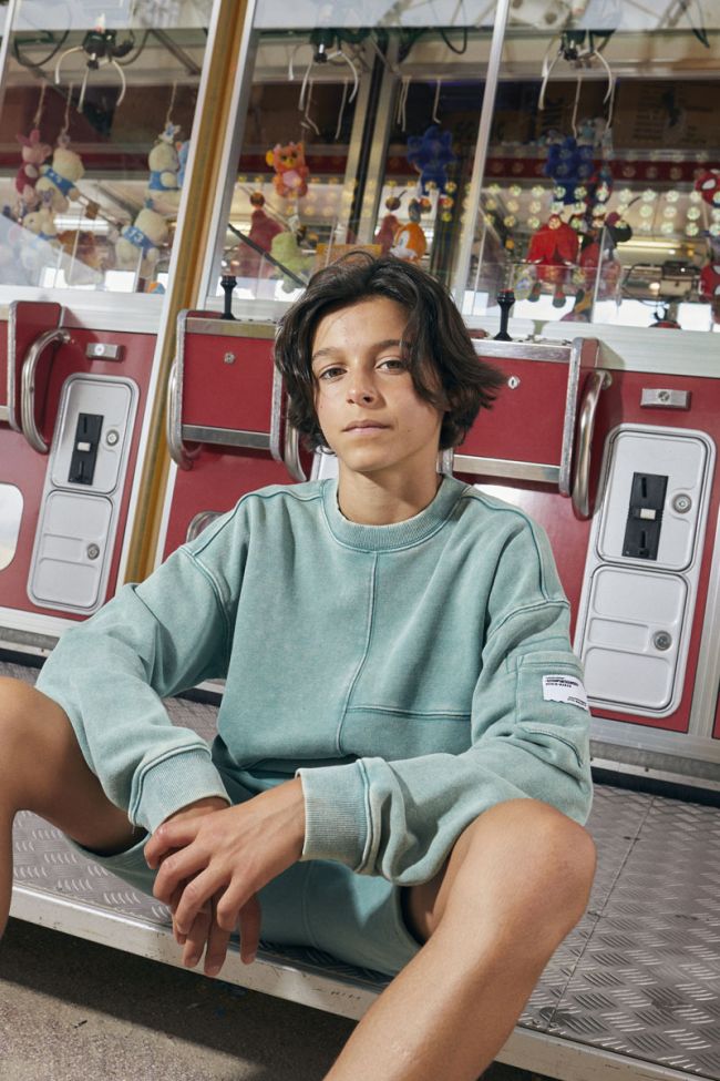 Sweat Jonbo vert délavé