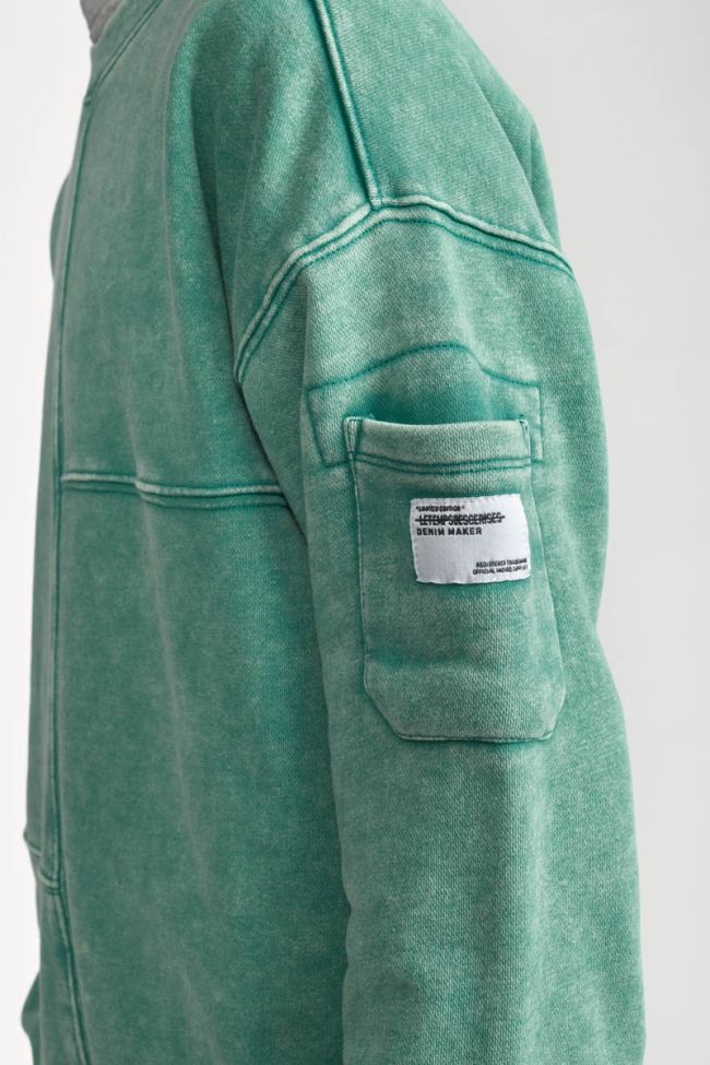 Sweat Jonbo vert délavé