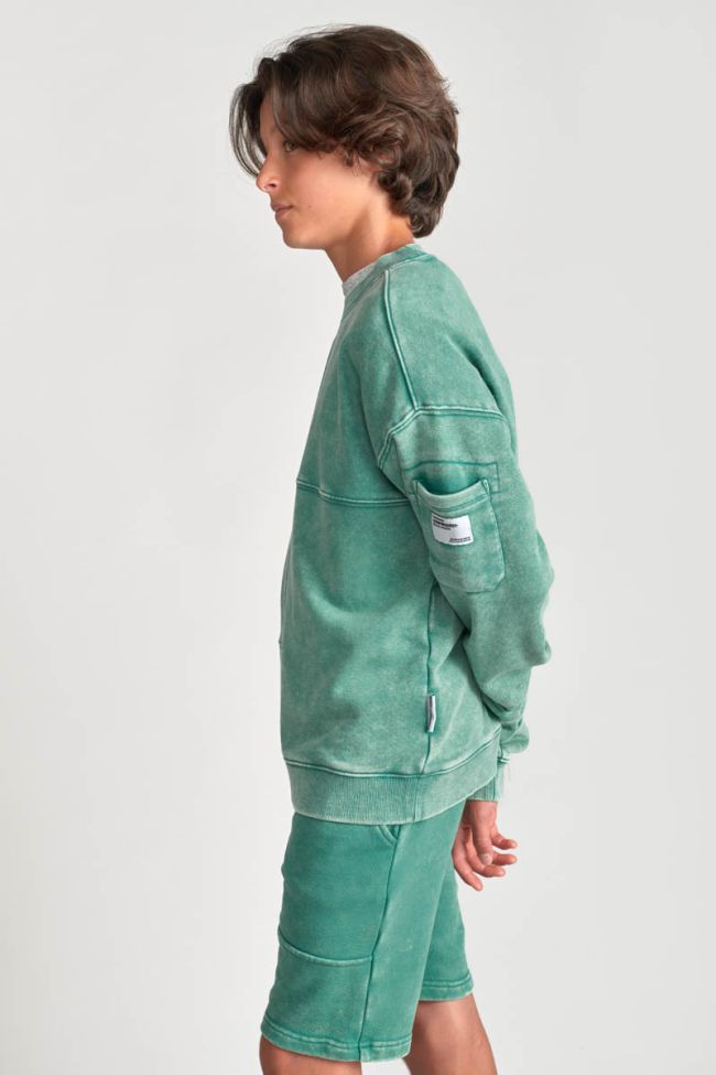 Sweat Jonbo vert délavé