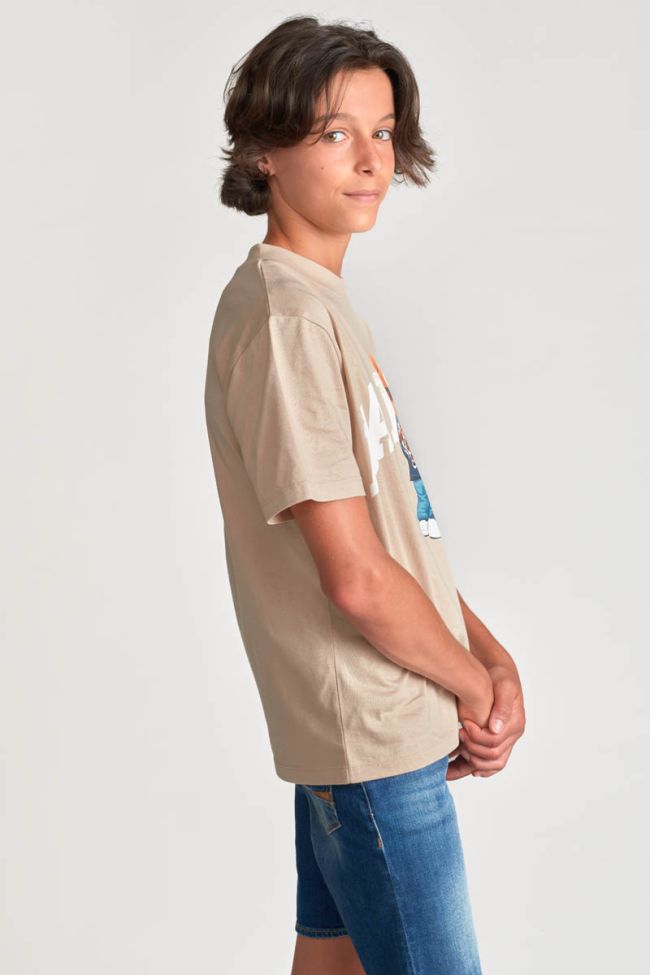 T-shirt Stenleybo beige imprimé
