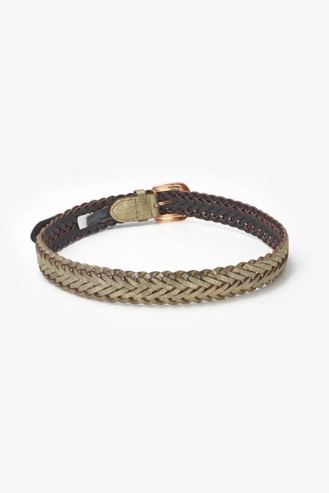 Ceinture Brunell tressée dorée
