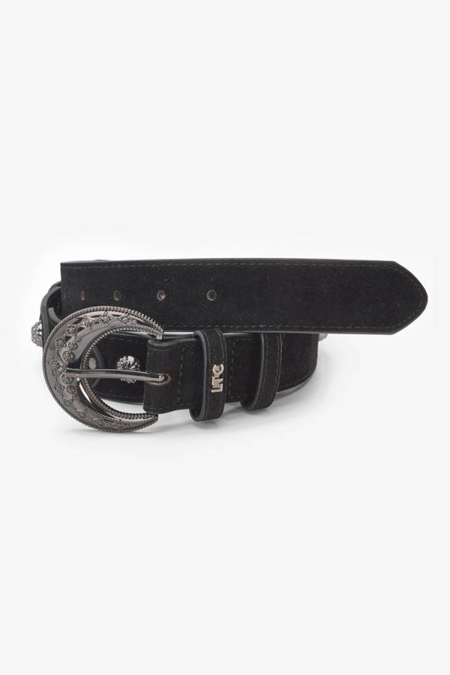 Ceinture Nerine en cuir noir