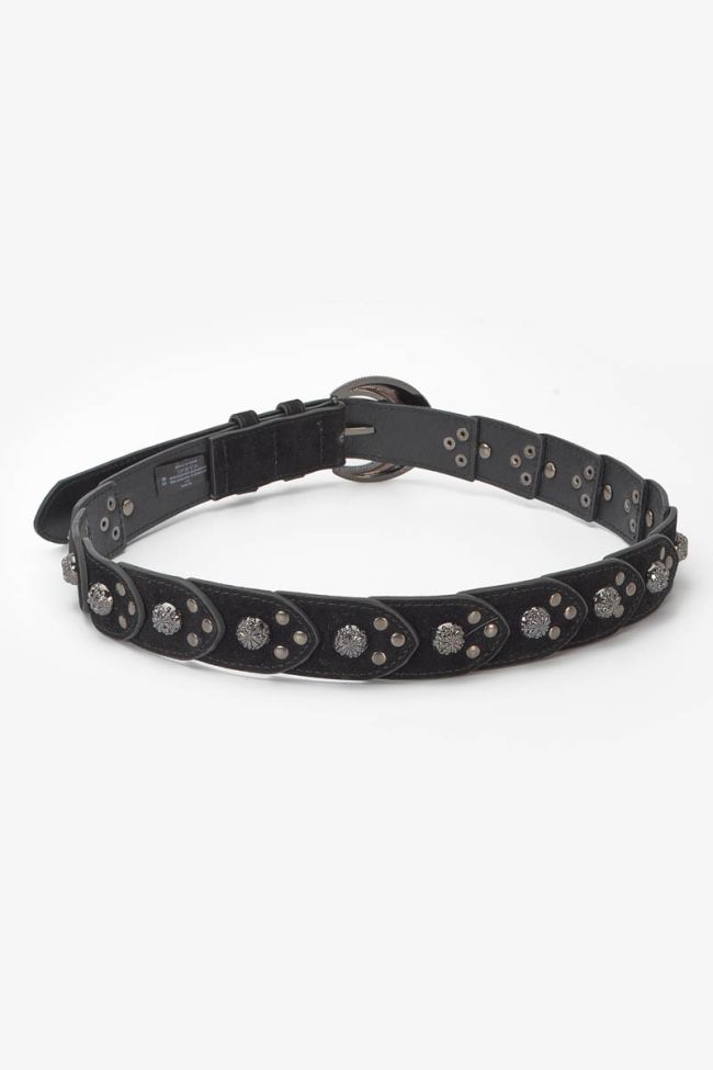 Ceinture Nerine en cuir noir