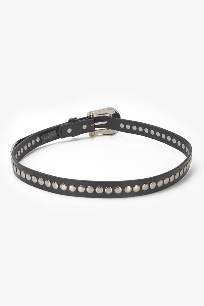 Ceinture Nigelle en cuir noire