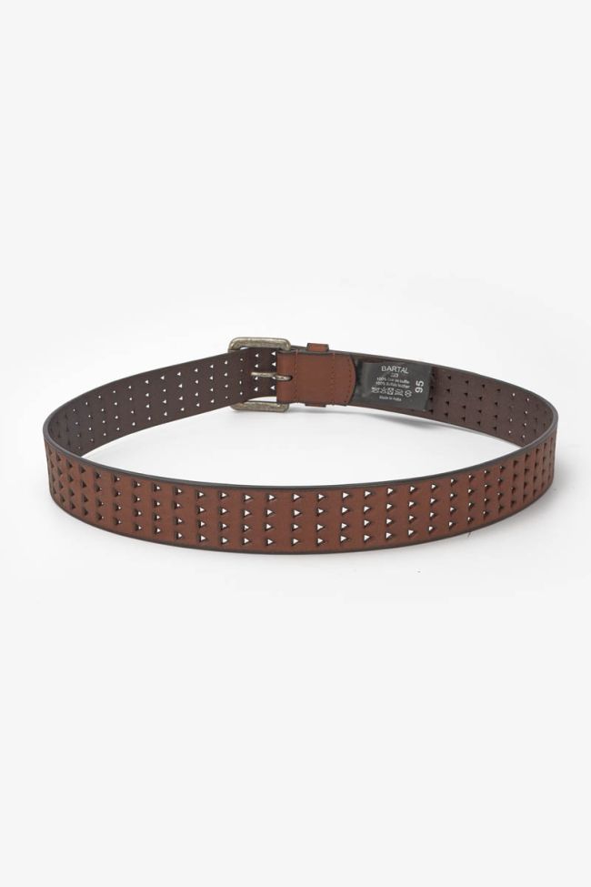 Ceinture Bartal en cuir marron