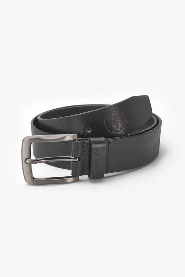 Ceinture Bulis en cuir noir