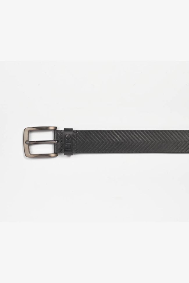 Ceinture Bulis en cuir noir