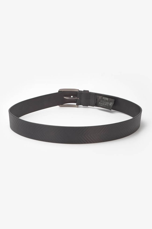 Ceinture Bulis en cuir noir