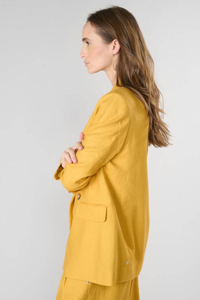 Veste blazer Beky moutarde