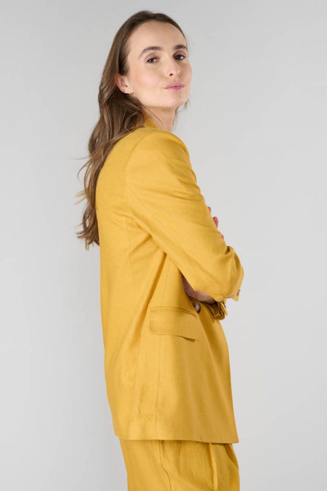 Veste blazer Beky moutarde