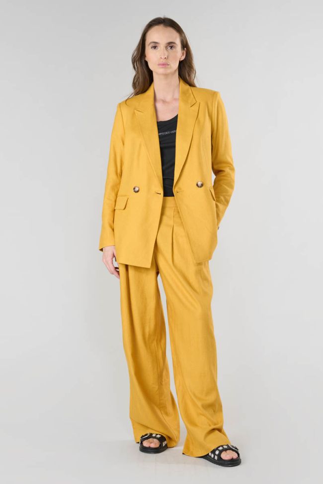 Veste blazer Beky moutarde